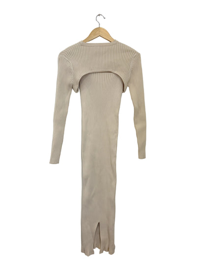 Pixie Market Ecru Knit Bolero and Dress Set M