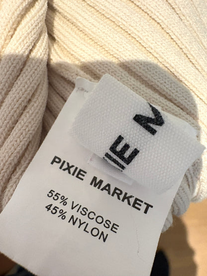 Pixie Market Ecru Knit Bolero and Dress Set M