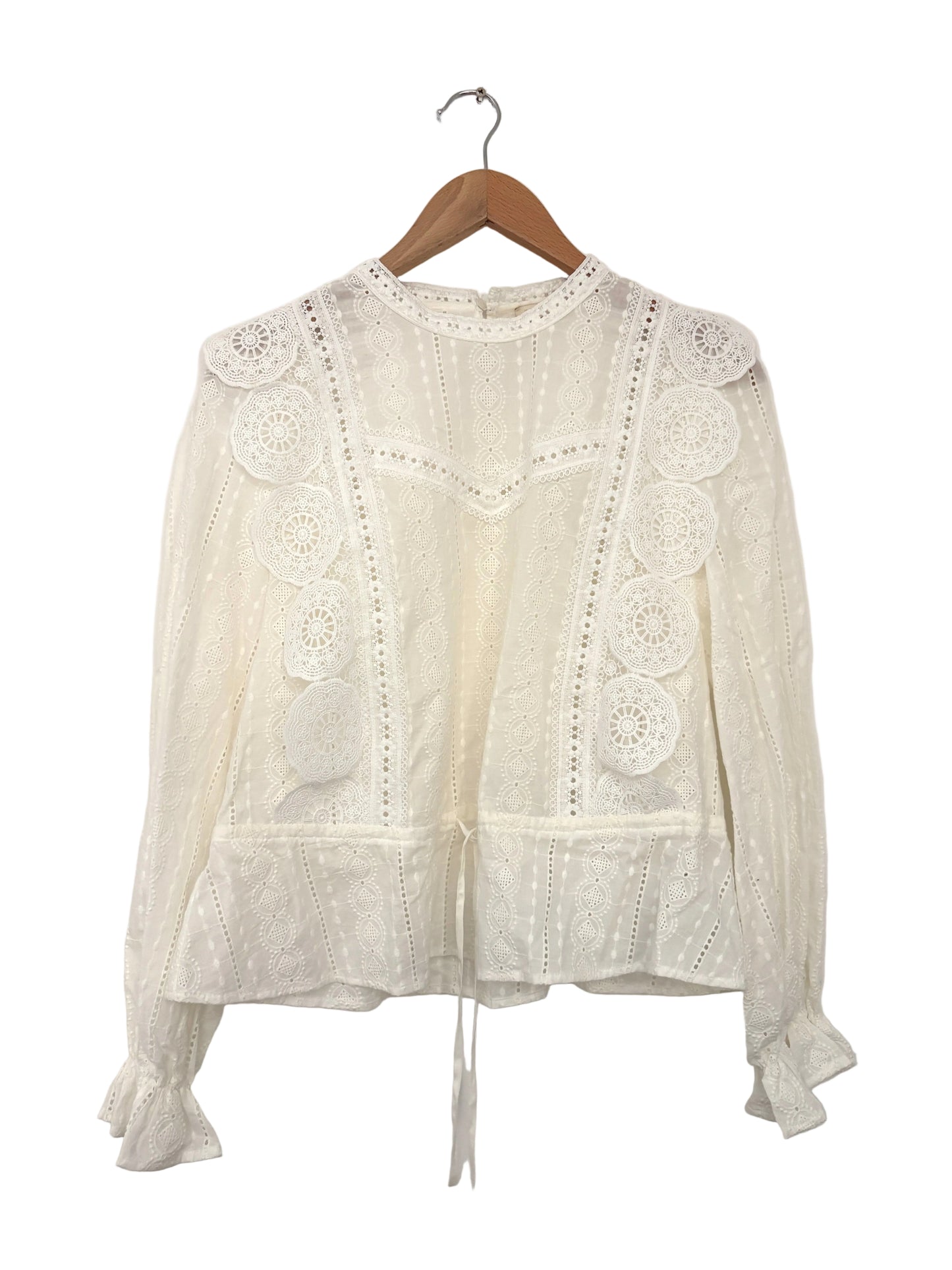 Maje Cotton Lace Blouse
