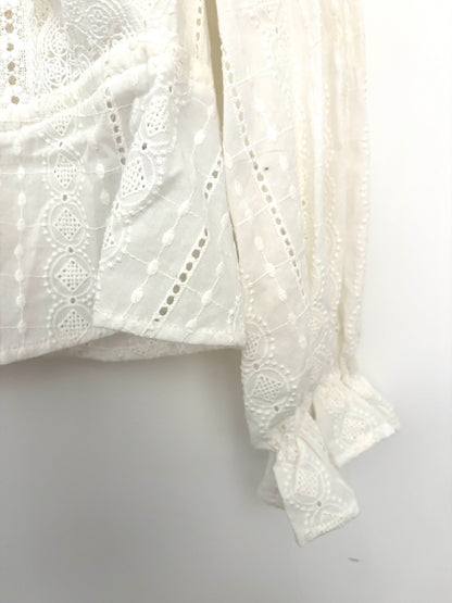 Maje Cotton Lace Blouse L