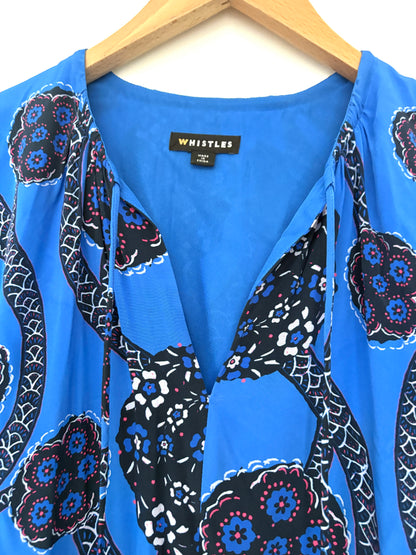 Whistles Printed Silk Dress UK 10