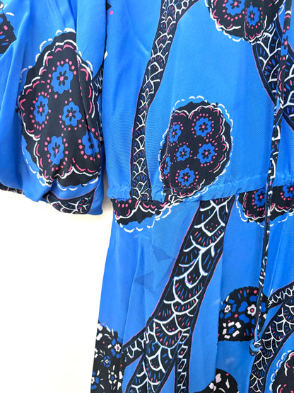 Whistles Printed Silk Dress UK 10