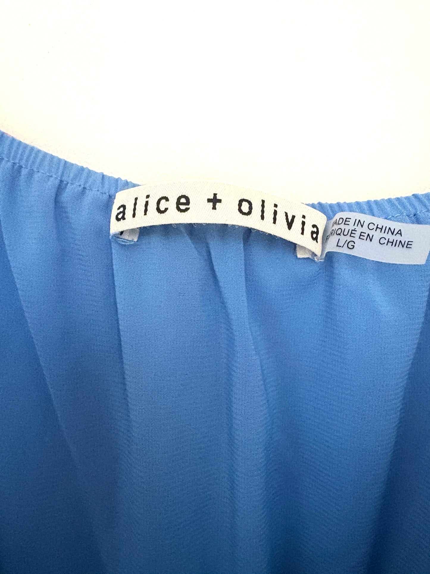 Alice + Olivia Floral Mini Dress L