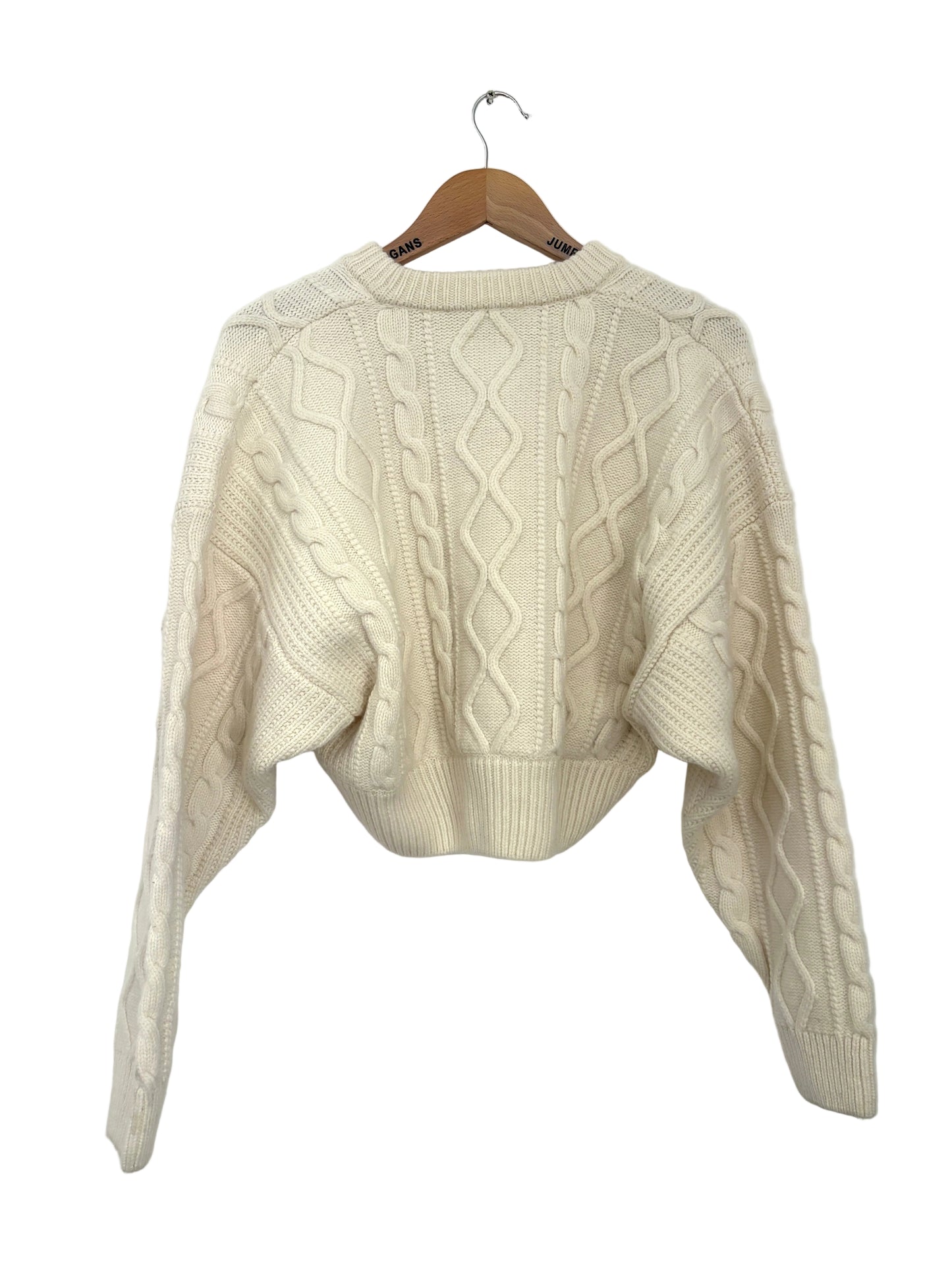 New With Tags Frame Cable Knit Wool Cardigan M