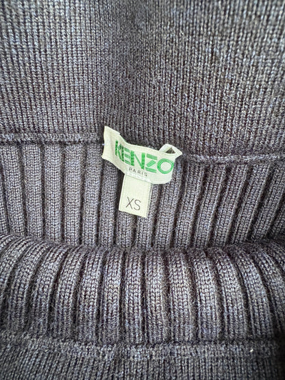 Kenzo Navy Ribbed Skirt XS