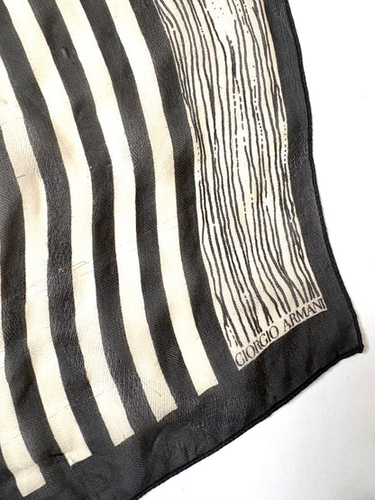 Giorgio Armani Silk Striped Scarf