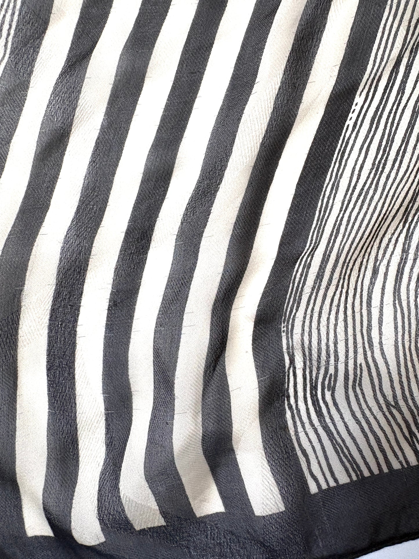 Giorgio Armani Silk Striped Scarf