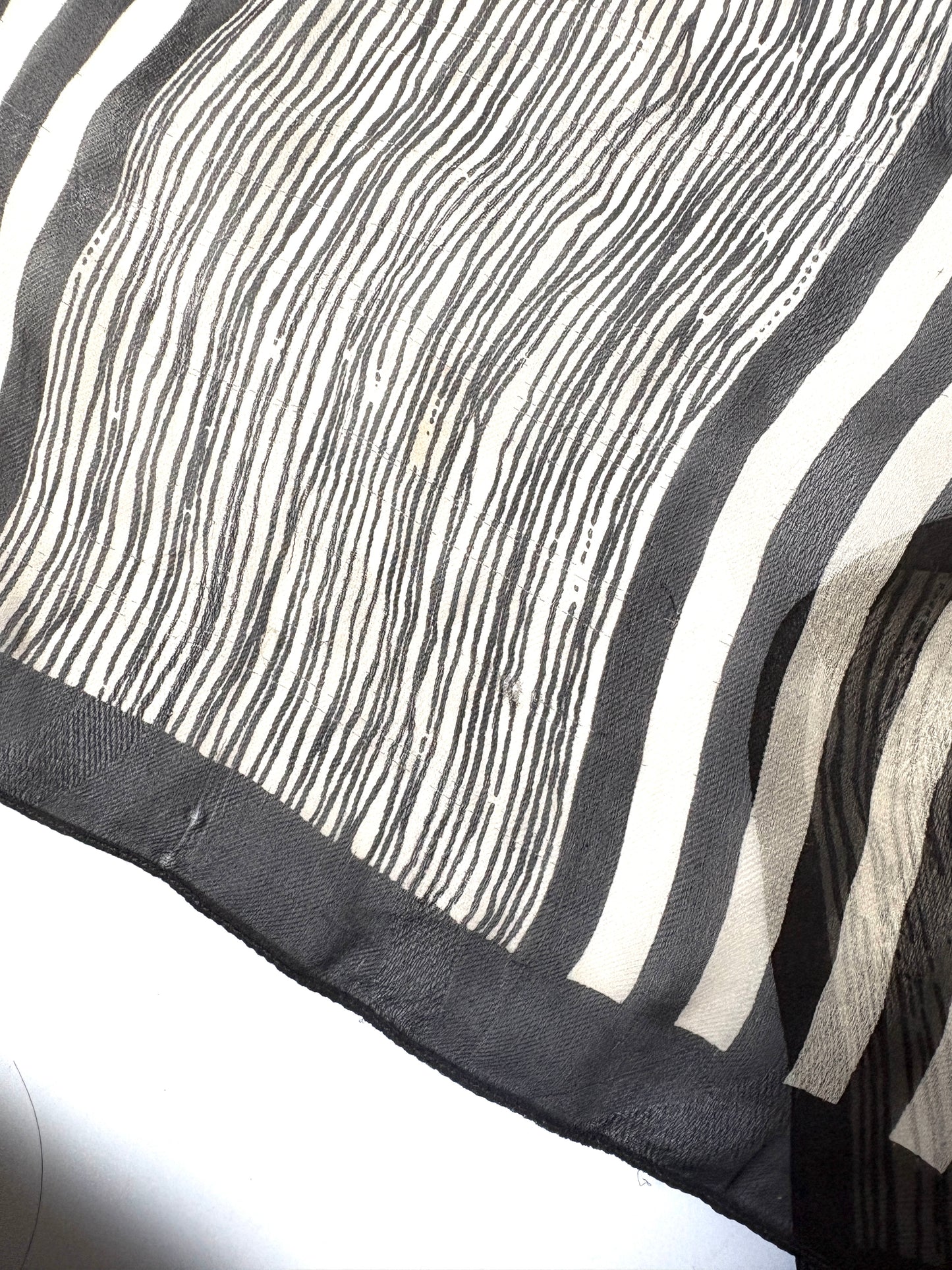 Giorgio Armani Silk Striped Scarf