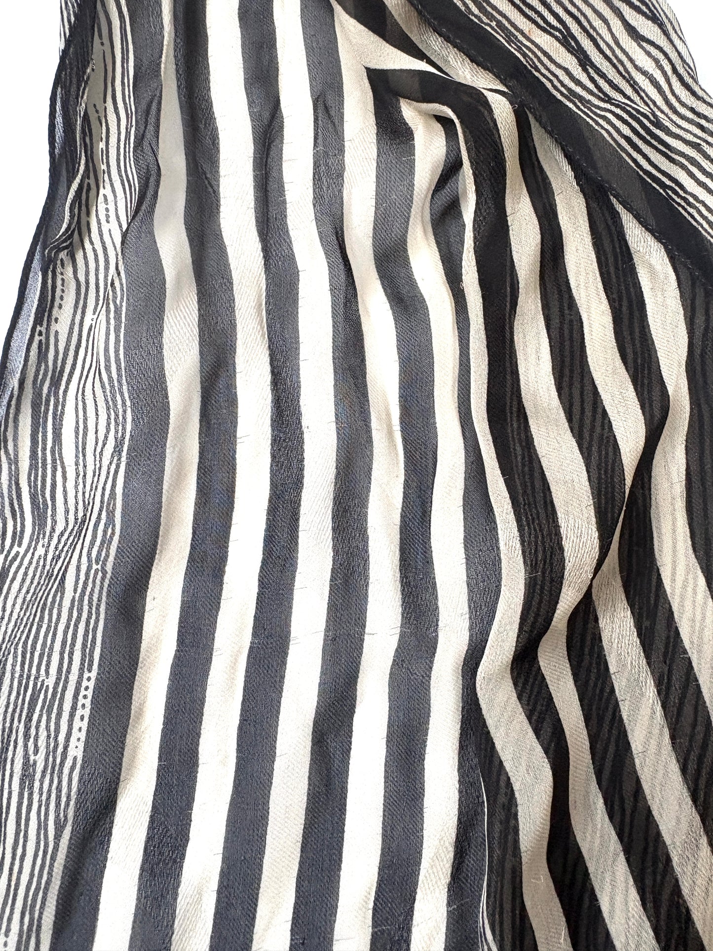 Giorgio Armani Silk Striped Scarf