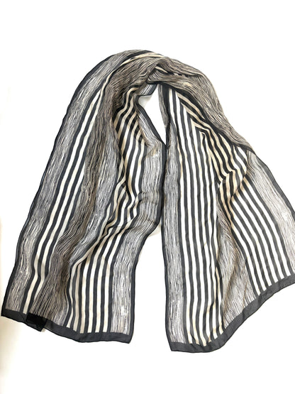 Giorgio Armani Silk Striped Scarf