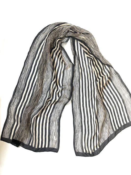 Giorgio Armani Silk Striped Scarf
