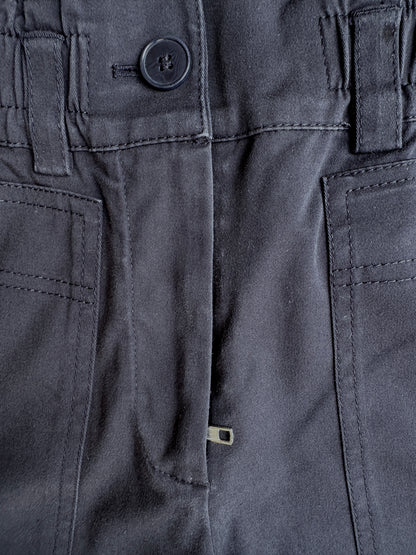 Me+Em Navy Cotton Trousers UK 8