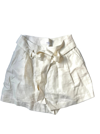 Frame White Paper Bag Shorts