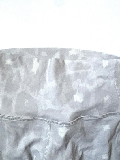 Lululemon White Leopard Print Leggings UK 8