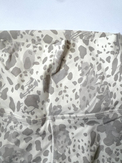 Lululemon White Leopard Print Leggings UK 6