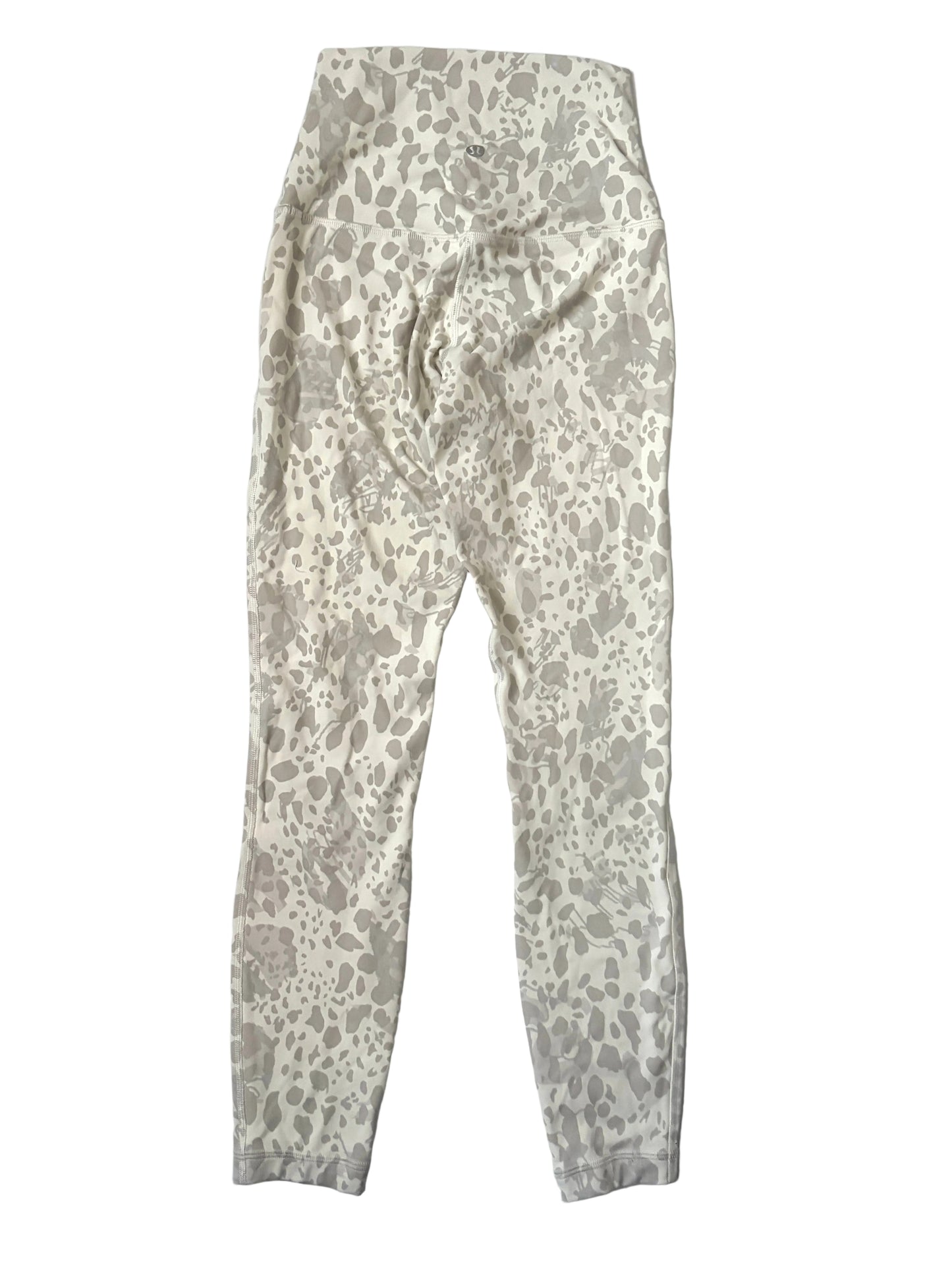 Lululemon White Leopard Print Leggings UK 6