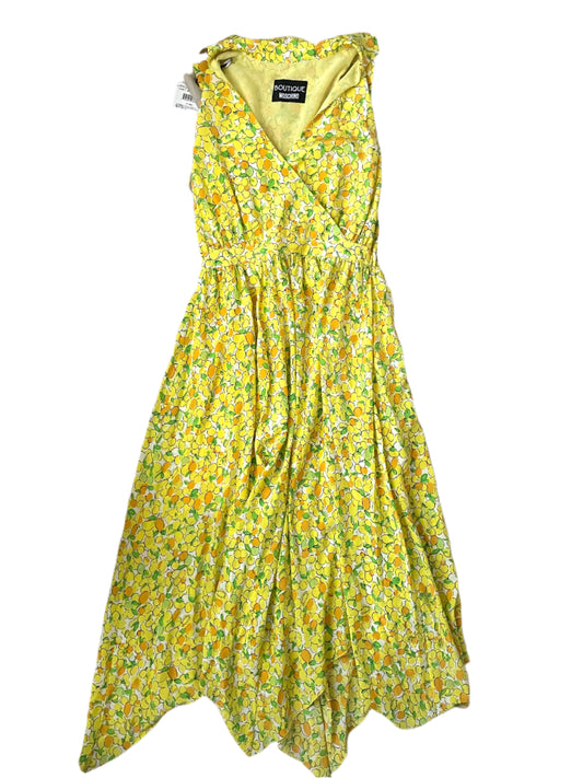 New With Tags Boutique Moschino Lemon Print Dress UK 8