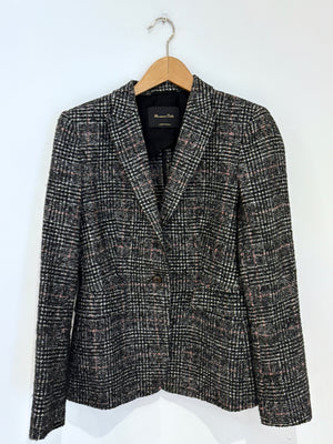 Massimo Dutti Herringbone Blazer UK 10