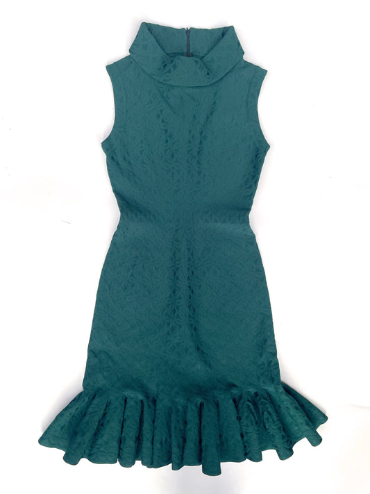 Alaia Teal Jacquard Dress UK 10