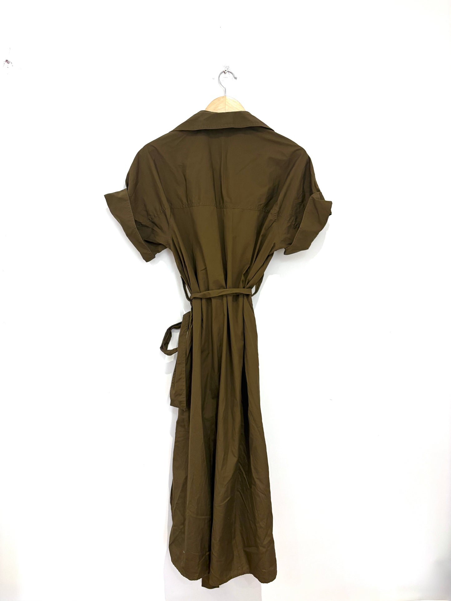 Vince Khaki Shirt Dress XS