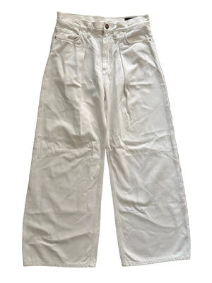 Goldsign White Wide Leg Jeans 26"
