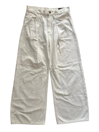 Goldsign white wide leg jeans