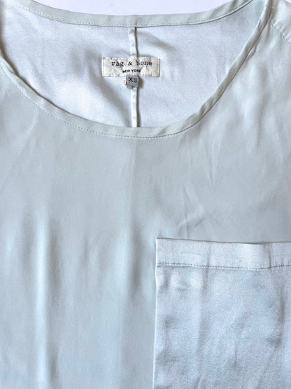 Rag & Bone Silk Green Blouse XS