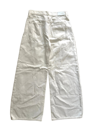 Goldsign White Wide Leg Jeans 26"