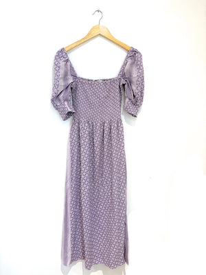 Summery Copenhagen Thea Purple Jacquard Dress S