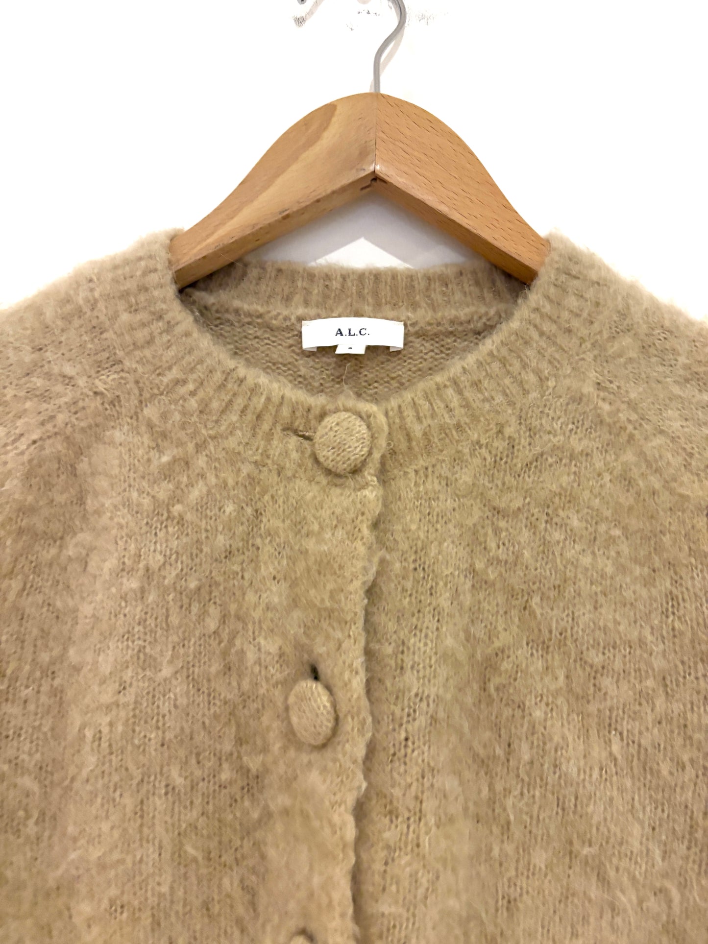 A.L.C Beige Fluffy Knit S