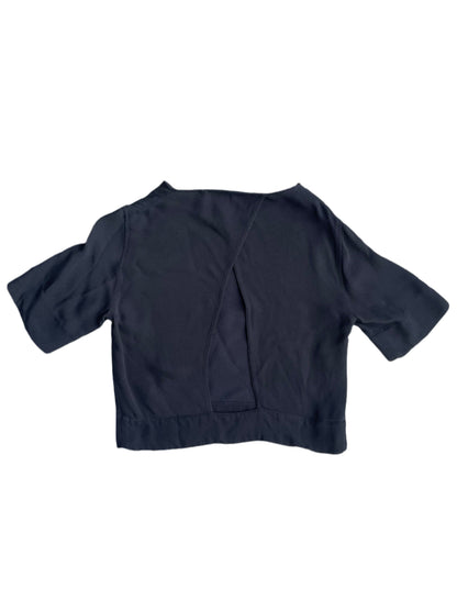 Sandro Crepe Open Back Blouse S