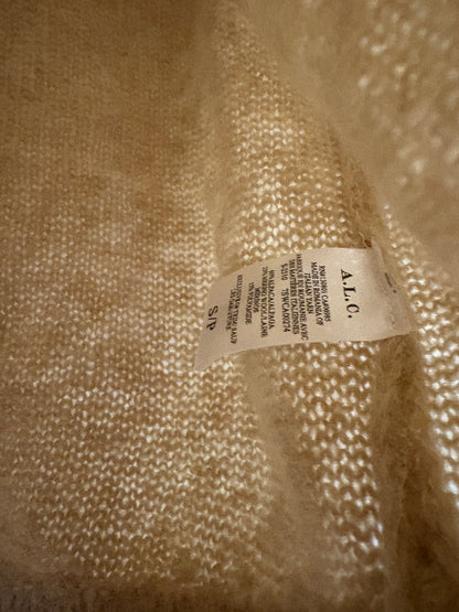 A.L.C Beige Fluffy Knit S