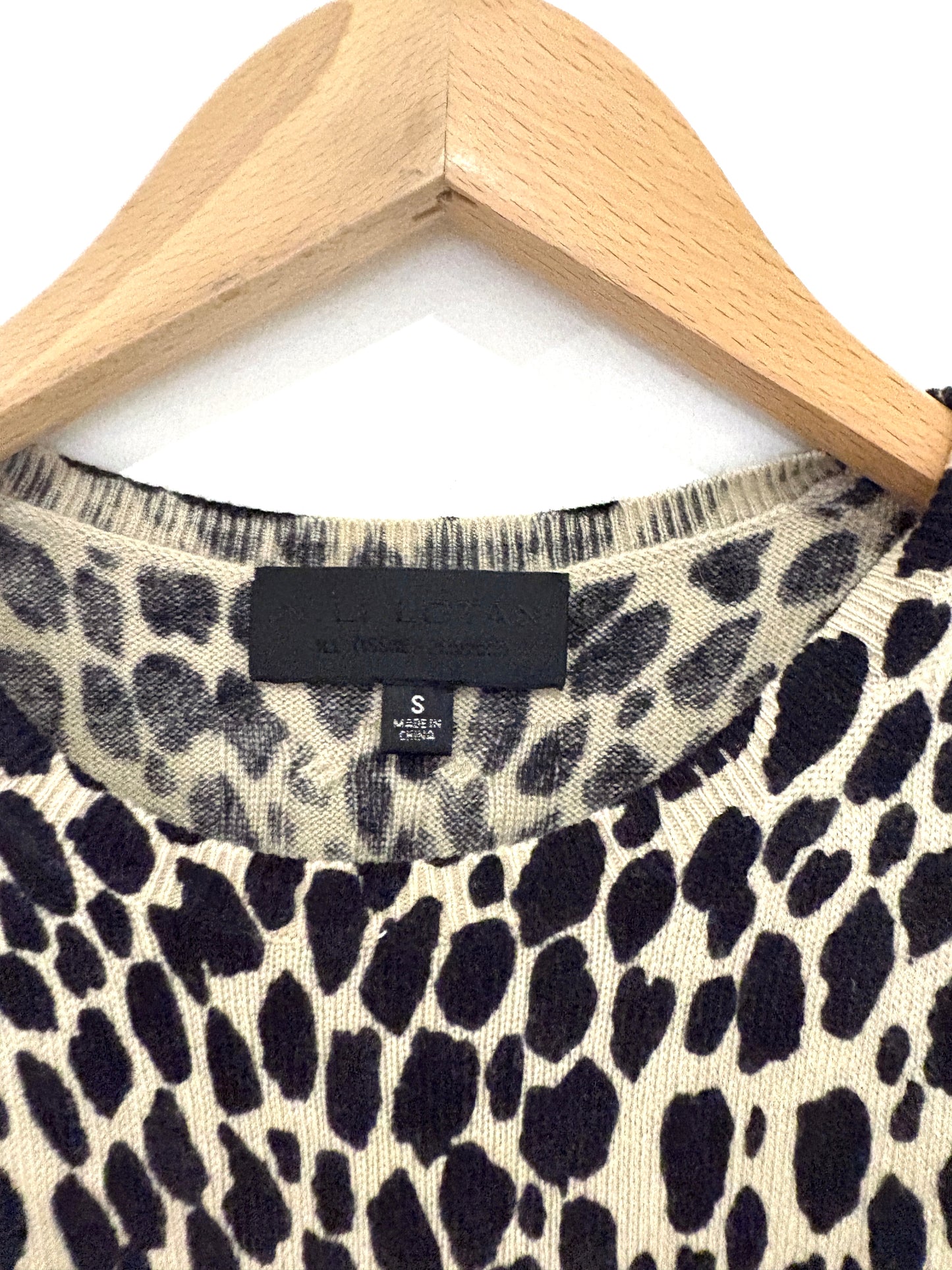 Nili Lotan Cheetah Print Cashmere Tank S