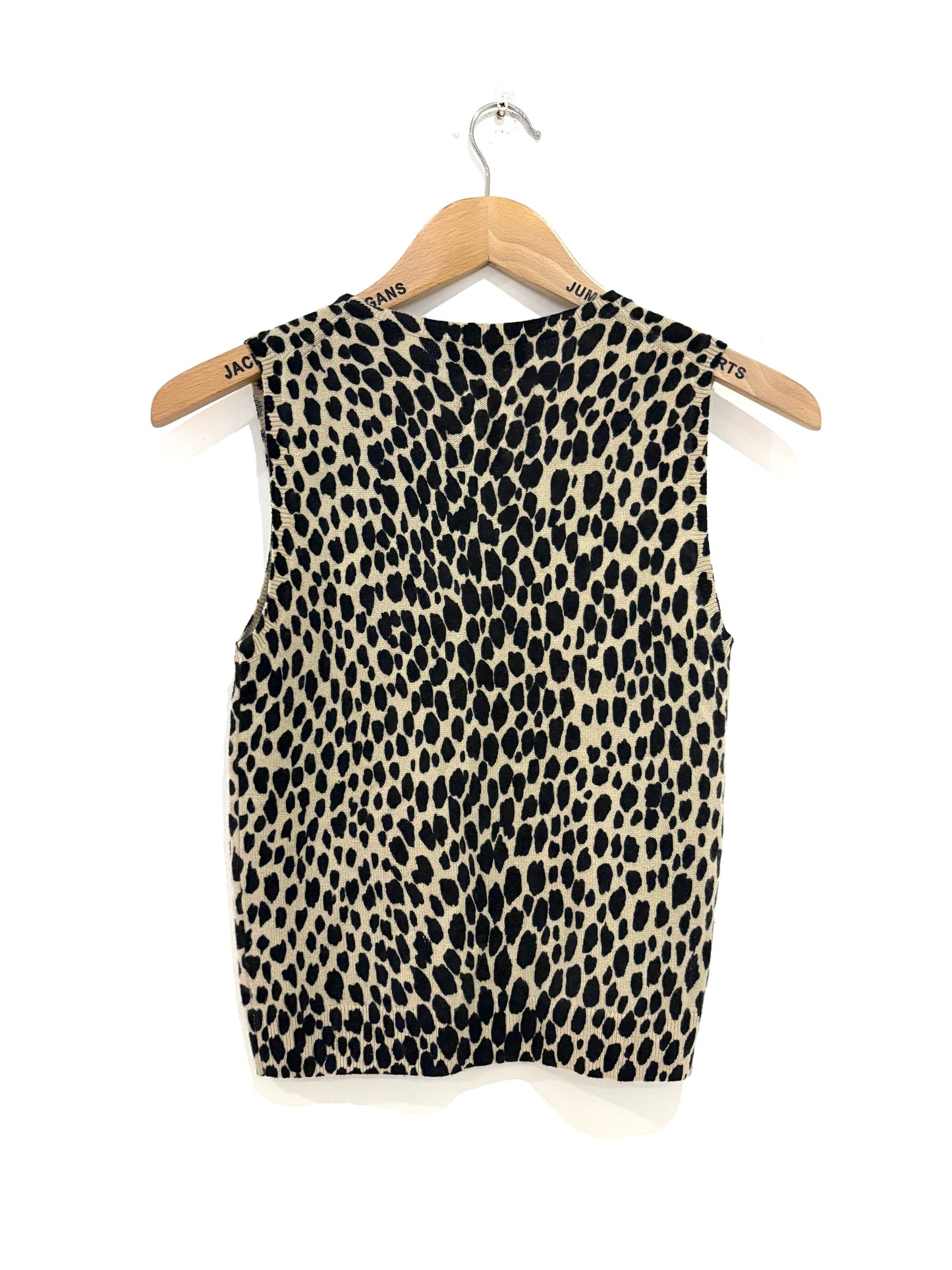 Nili Lotan Cheetah Print Cashmere Tank S