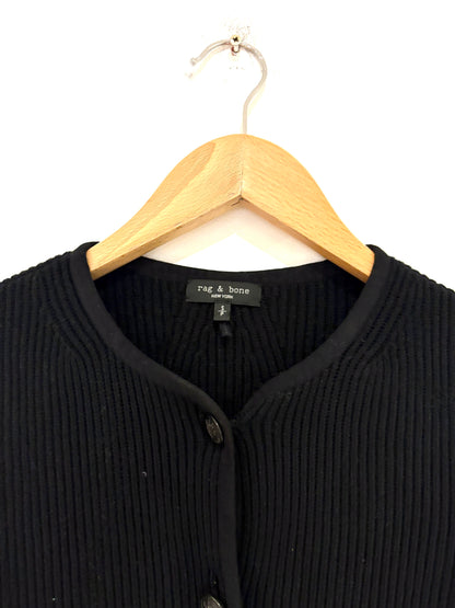 Rag & Bone Black Knit Cardigan S