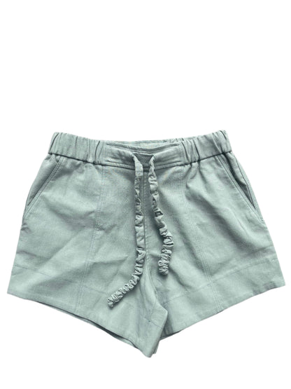 Ganni Green Drawstring Shorts UK 8