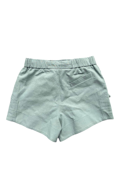 Ganni Green Drawstring Shorts UK 8