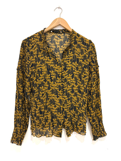 The Fold Floral Lurex Blouse