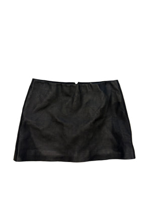 Alice+Olivia Leather Mini Skirt UK 4