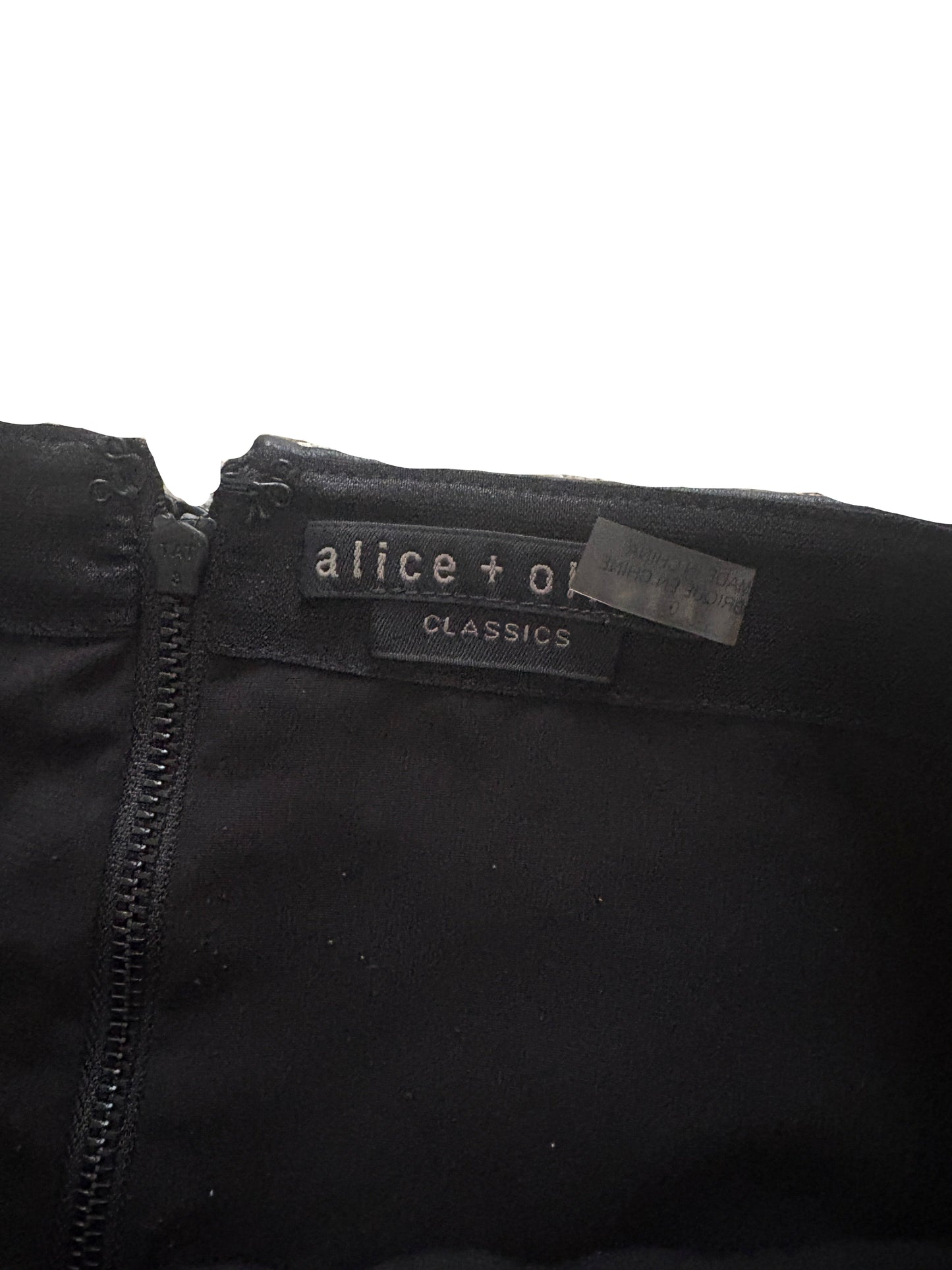 Alice+Olivia Leather Mini Skirt UK 4