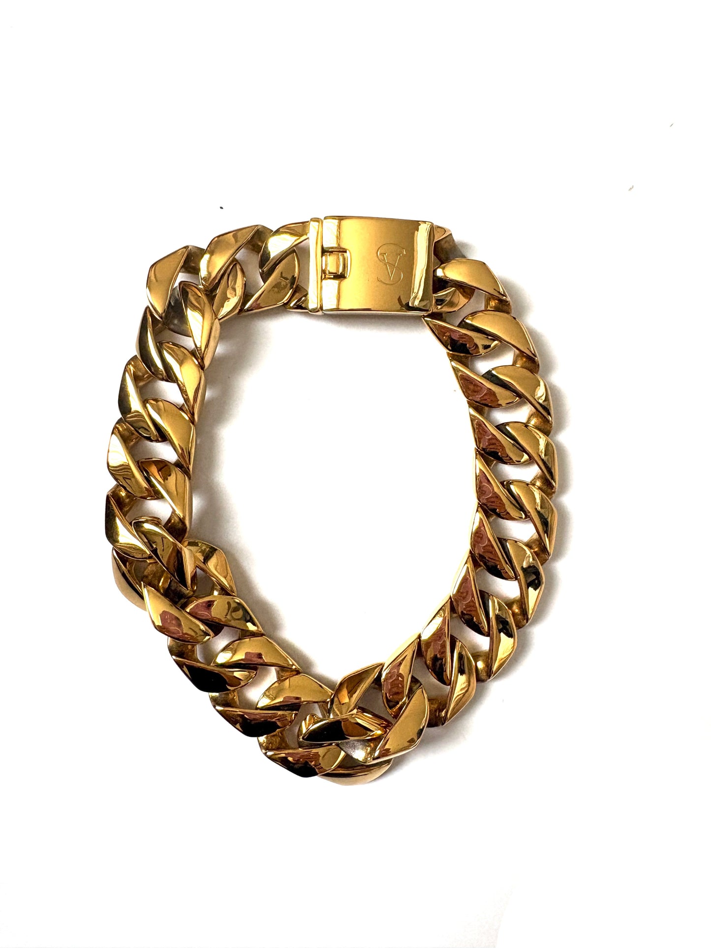 Anisa Sojka Gold Chunky Chain Necklace