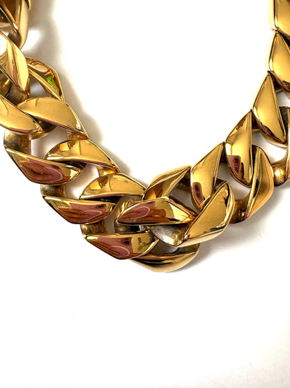 Anisa Sojka Gold Chunky Chain Necklace