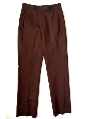 New With Tags The Fold Brown Straight Leg Trouseers UK 10