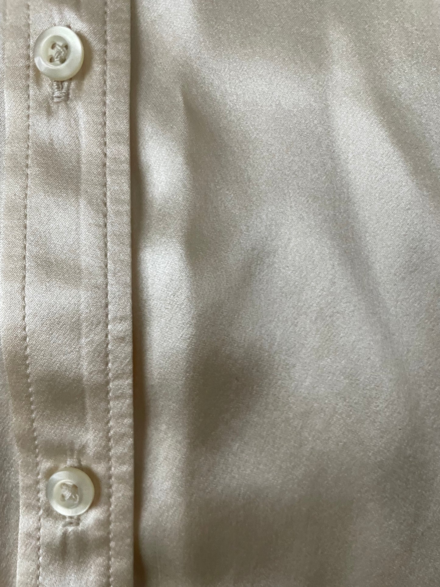 Lauren by Ralph Lauren Classic Satin Shirt S