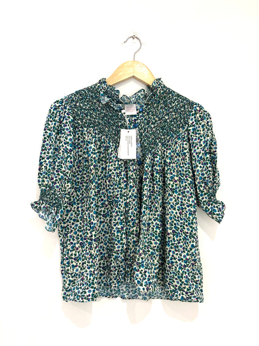 Loretta Caponi floral romee blouse