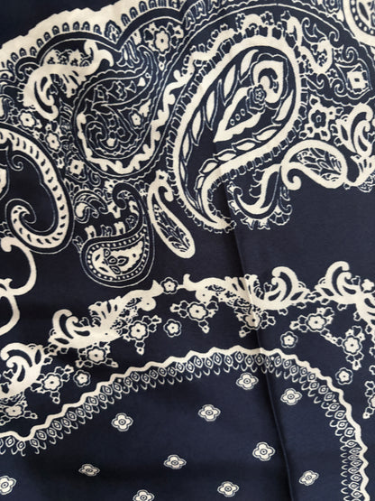 Sandro Bandana Print Floaty Trousers UK 10
