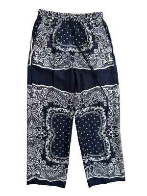 Sandro Bandana Print Floaty Trousers UK 10
