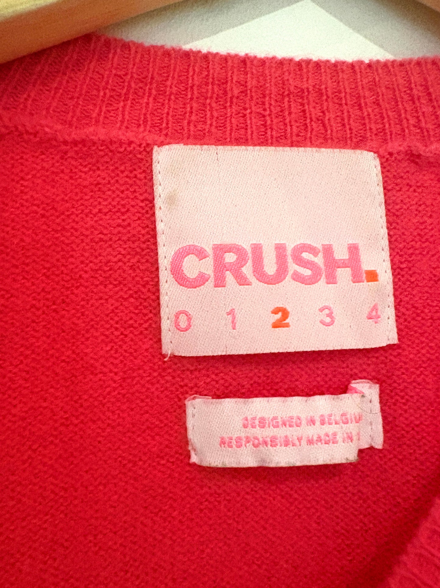 Crush. Fuschia Cashmere Jumper M