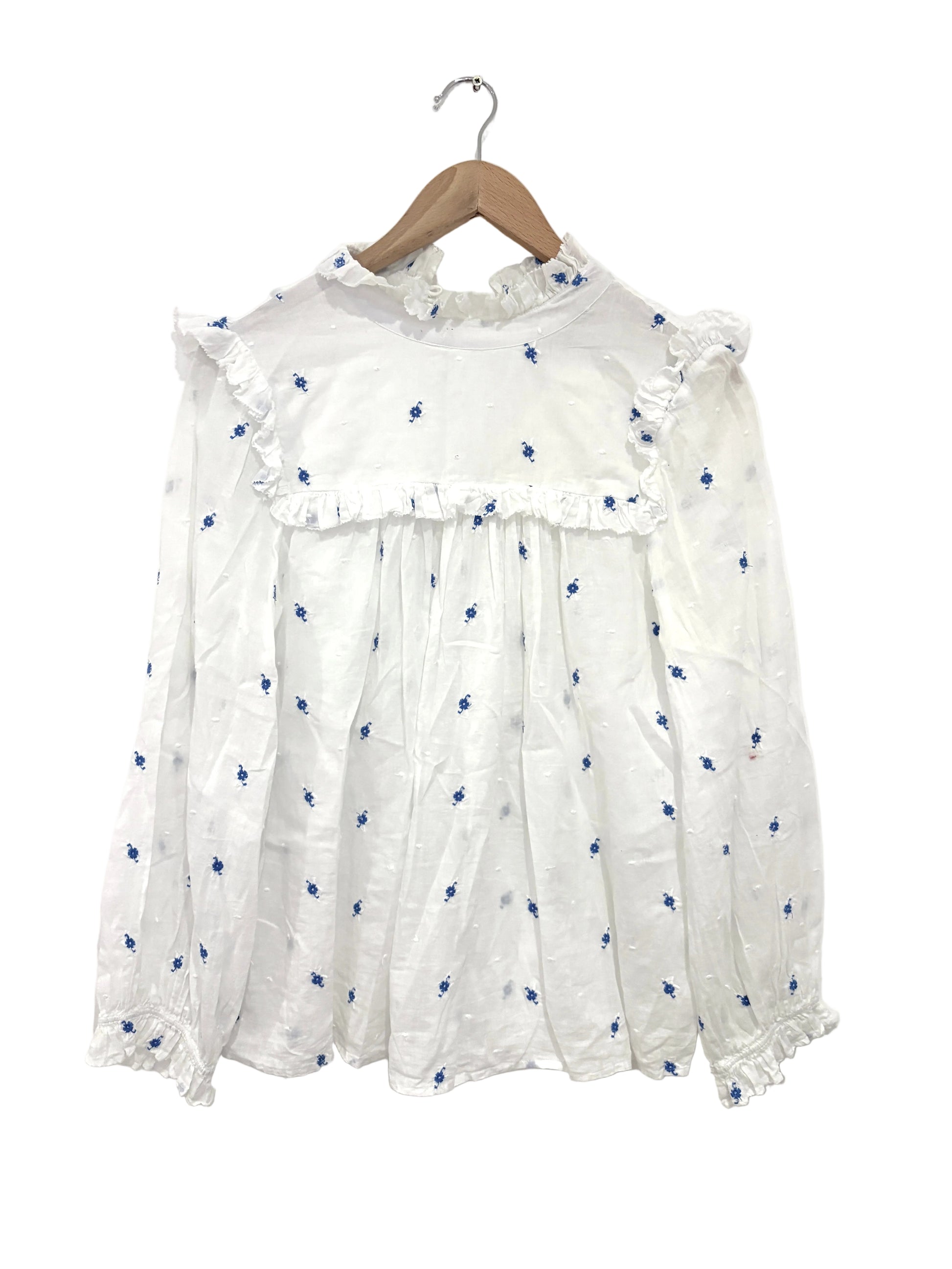 Rixo Lucinda Embroidered Blouse