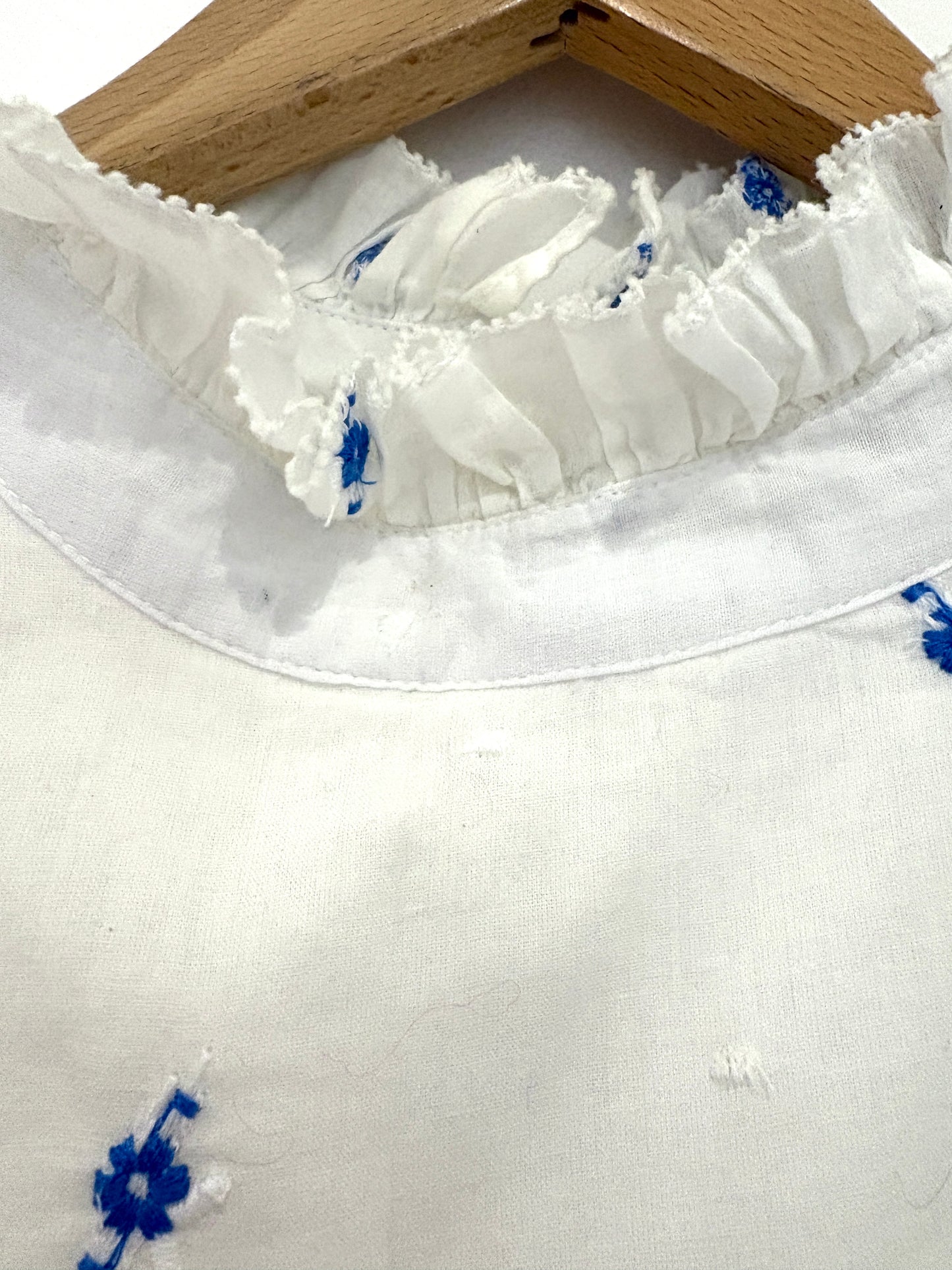 Rixo Embroidered White Blouse UK 12